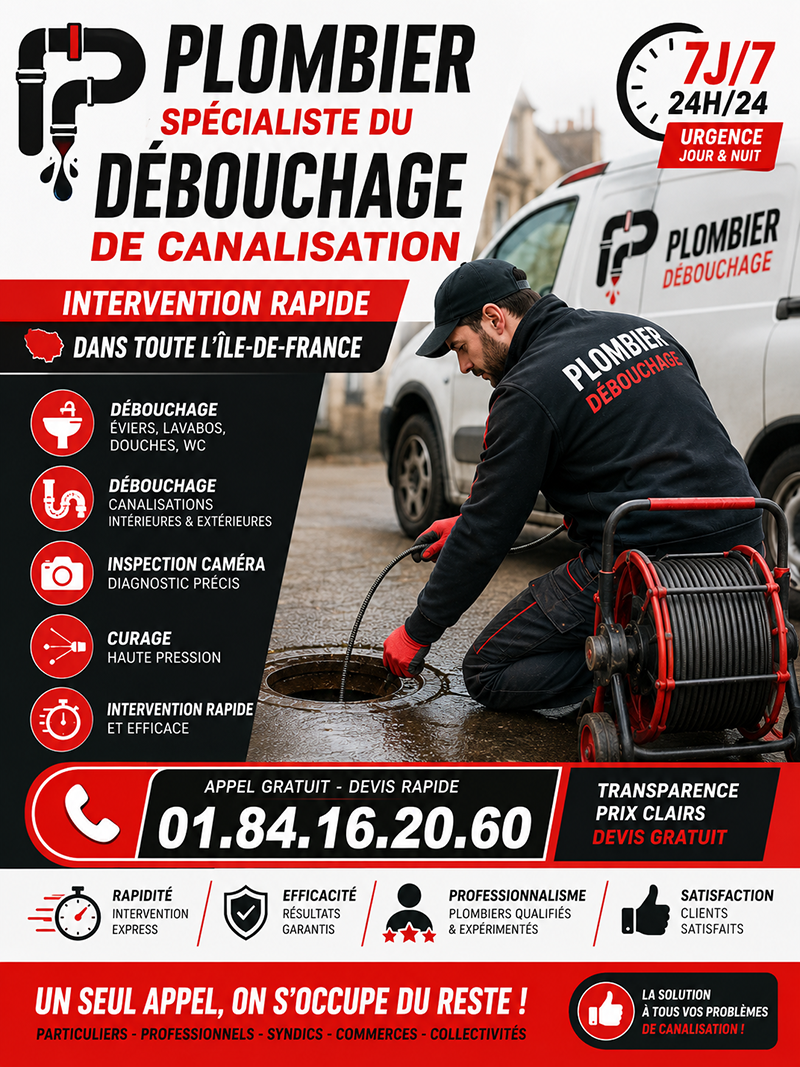 Debouchage de Canalisations Versailles